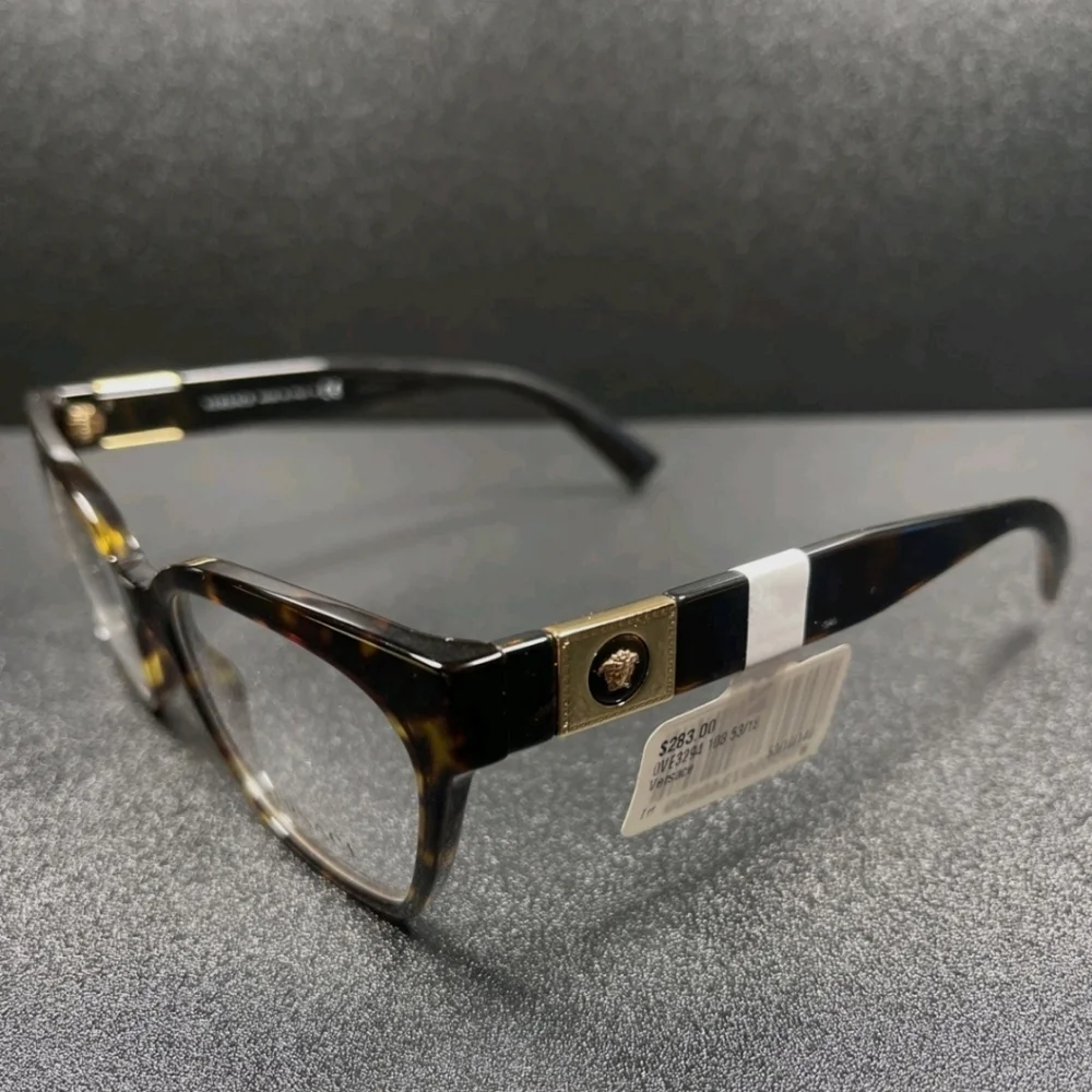 NWT! Versace Italy B Mod 3294 53[]18-140 Brown Eyeglasses / Frames MF